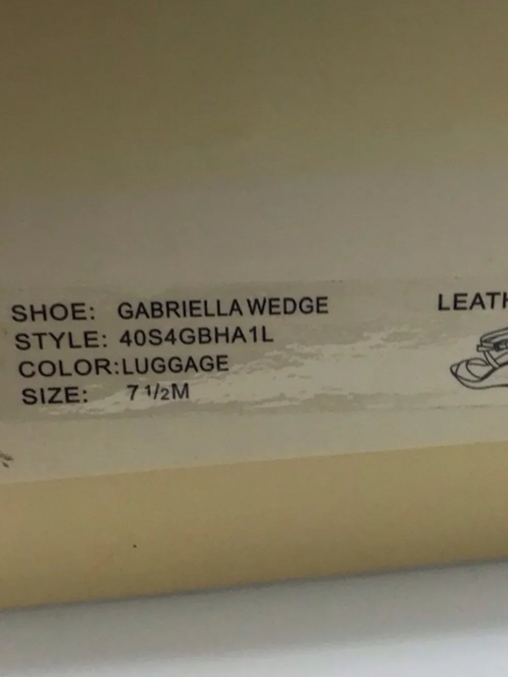 Michael Kors Gabriella Brown Leather Wedges Size7/2